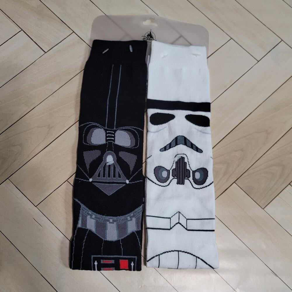 Disney Parks Star Wars Darth Vader Storm Trooper Unisex Socks